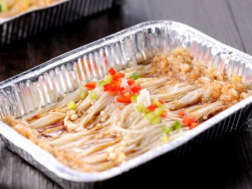 望奎锡纸烤金针菇